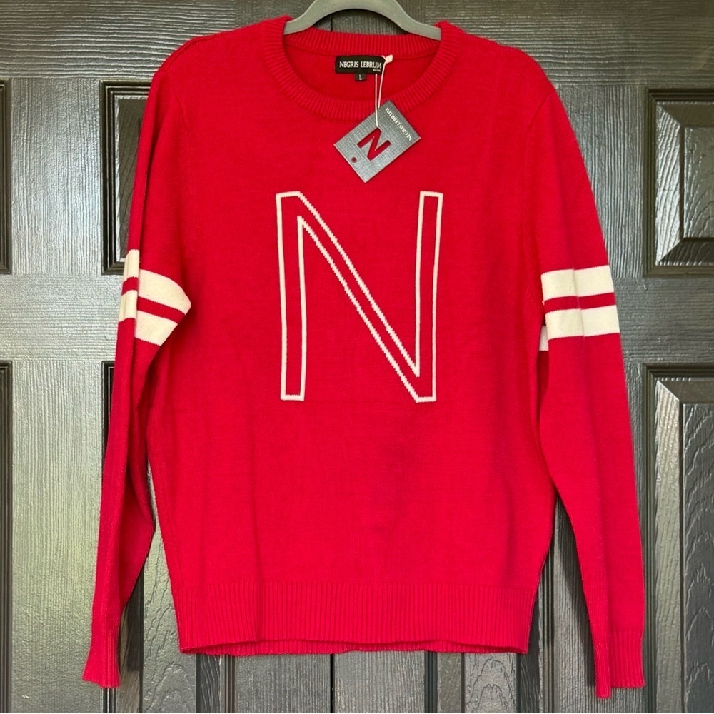 NWT NEGRIS LEBRUM (L) Men’s Luxurious Designer Knitted Ribbed